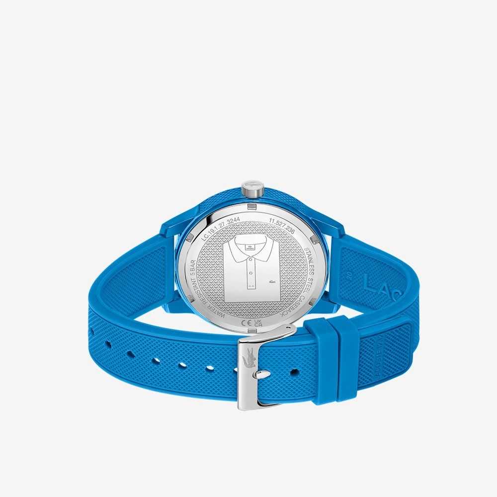 Lacoste L.12.12 3 Hands Blue Silikon Svarta | NFUWG-6235