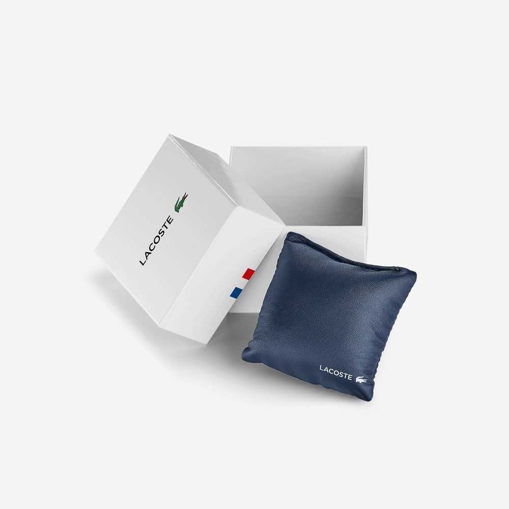 Lacoste L.12.12 3 Hands Blue Silikon Svarta | NFUWG-6235