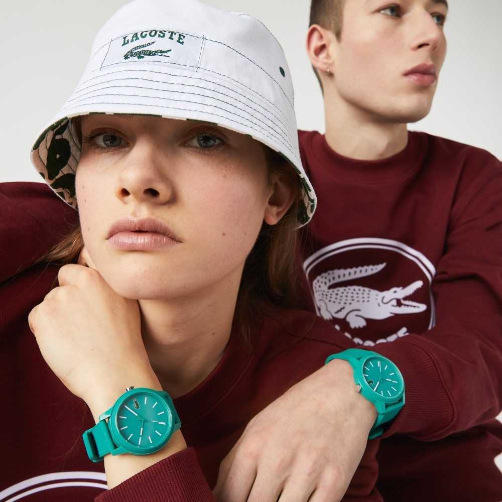 Lacoste L.12.12 3 Hands Green Silikon Svarta | UPJVC-3805