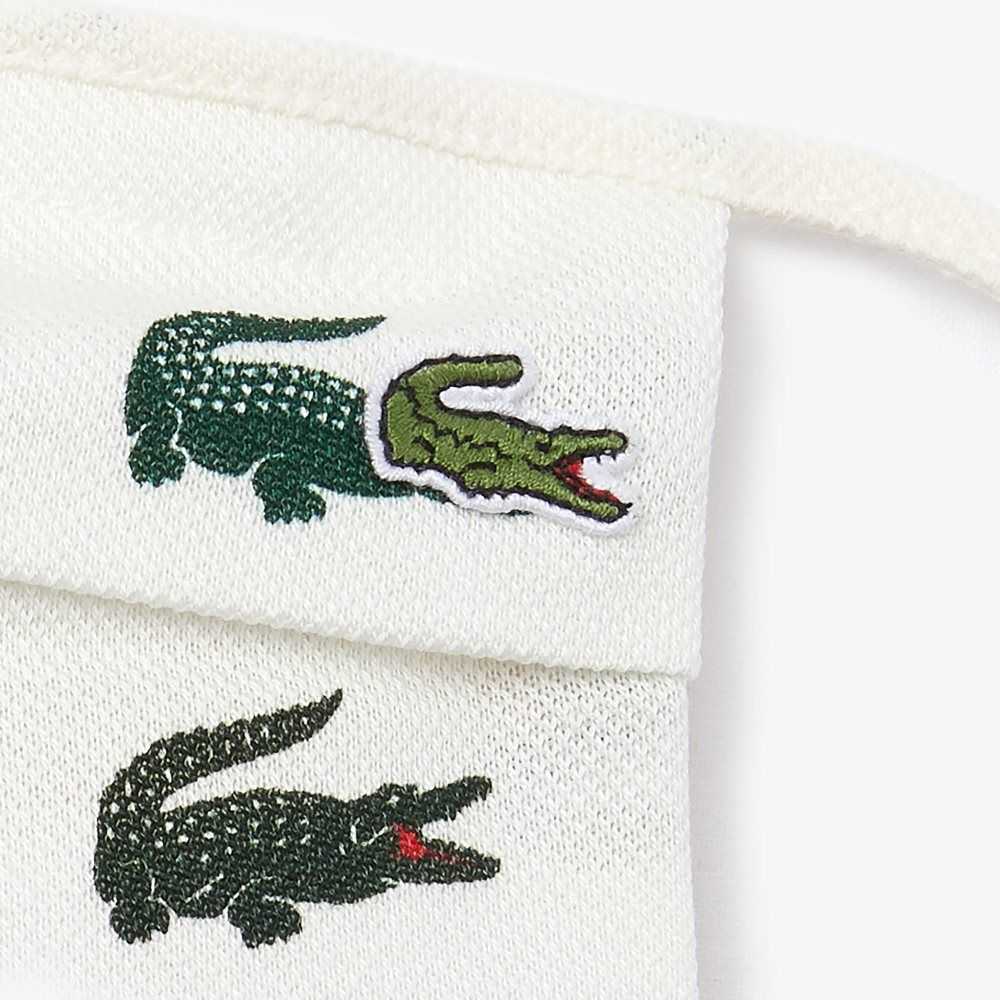 Lacoste L.12.12 Bomull Face Masks 3-Pack Gröna Vita | BPEGK-5697