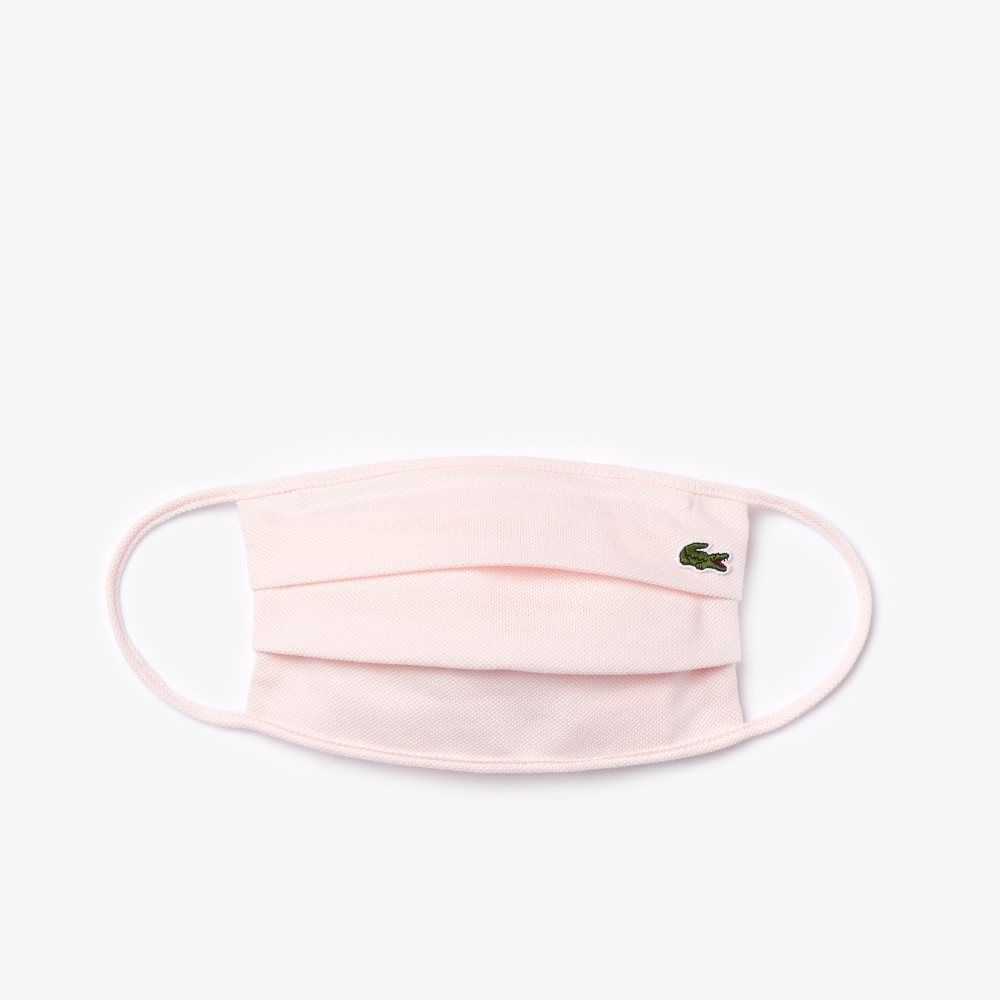 Lacoste L.12.12 Bomull Pique' Face Protection Mask Ljusrosa | YEZAH-2673