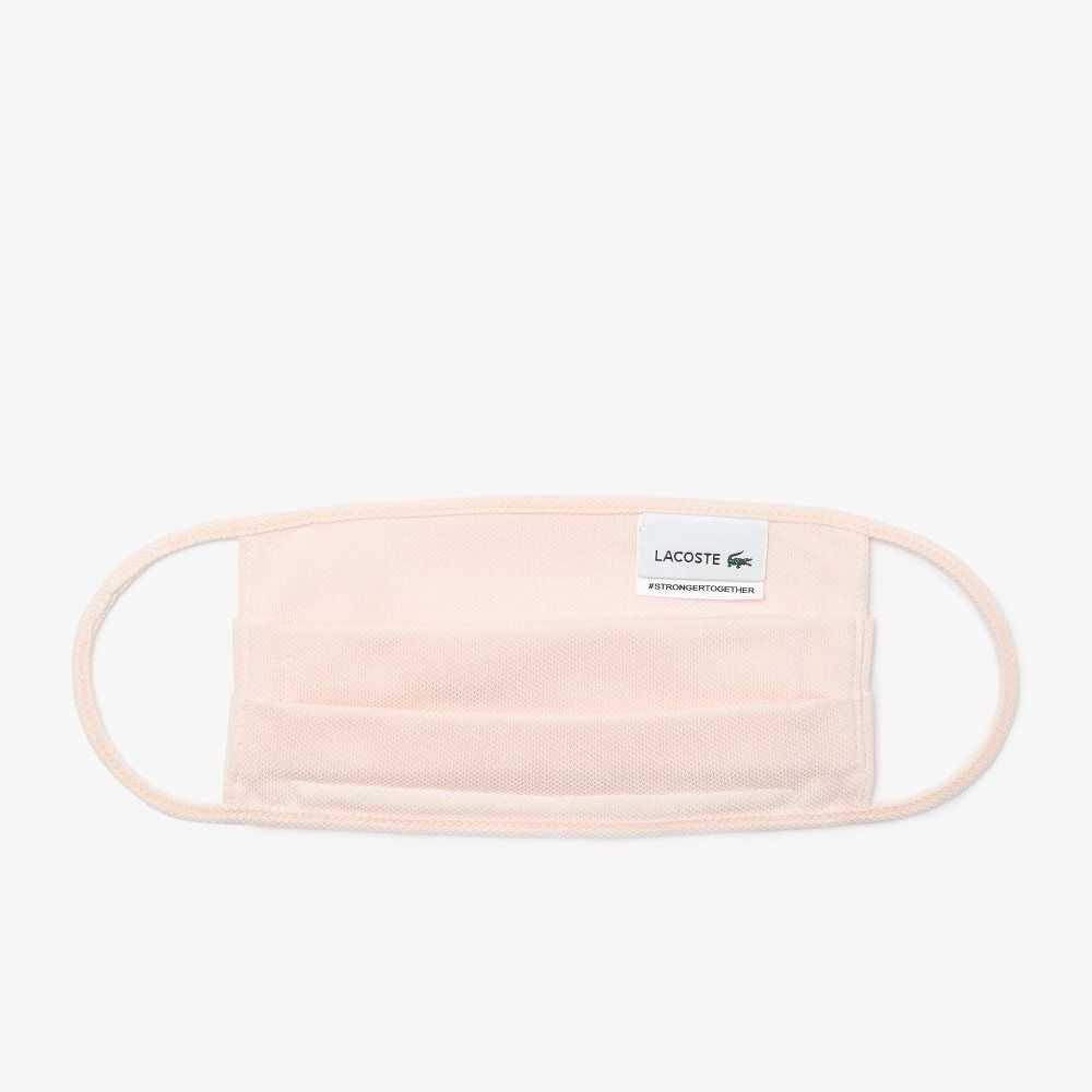 Lacoste L.12.12 Bomull Pique' Face Protection Mask Ljusrosa | YEZAH-2673