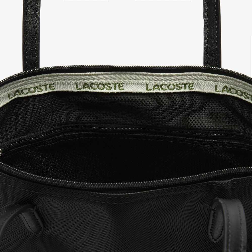 Lacoste L.12.12 Concept Small Zip Svarta | ZHQRX-9781