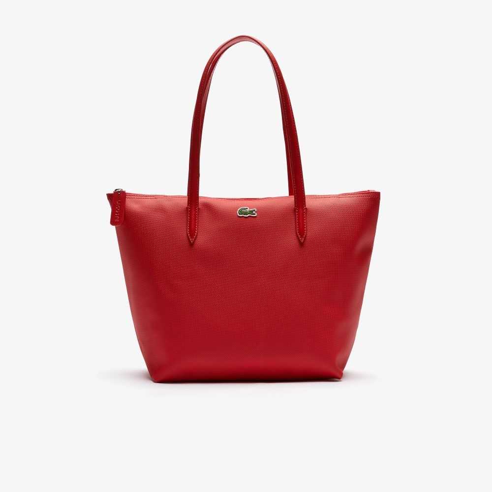 Lacoste L.12.12 Concept Small Zip Tote Röda | JSQMC-7628