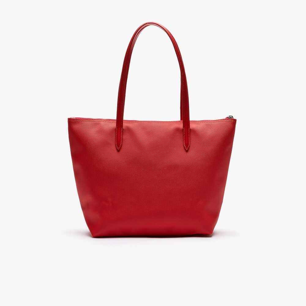 Lacoste L.12.12 Concept Small Zip Tote Röda | JSQMC-7628