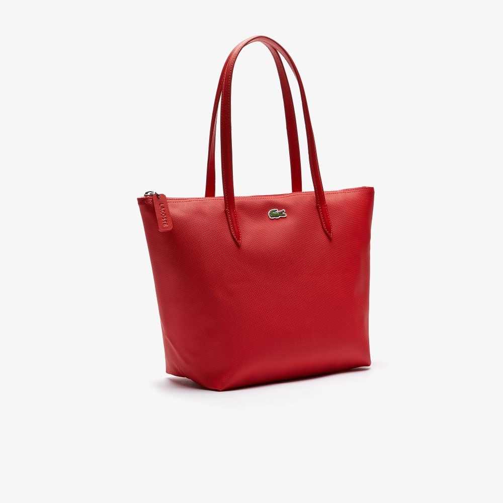 Lacoste L.12.12 Concept Small Zip Tote Röda | JSQMC-7628