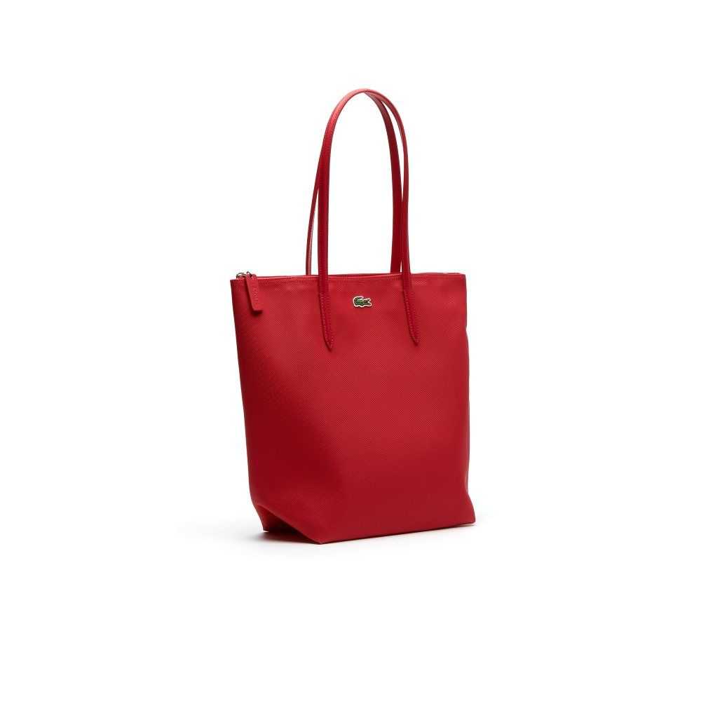 Lacoste L.12.12 Concept Vertical Zip Tote Rosa | FGMPE-0562