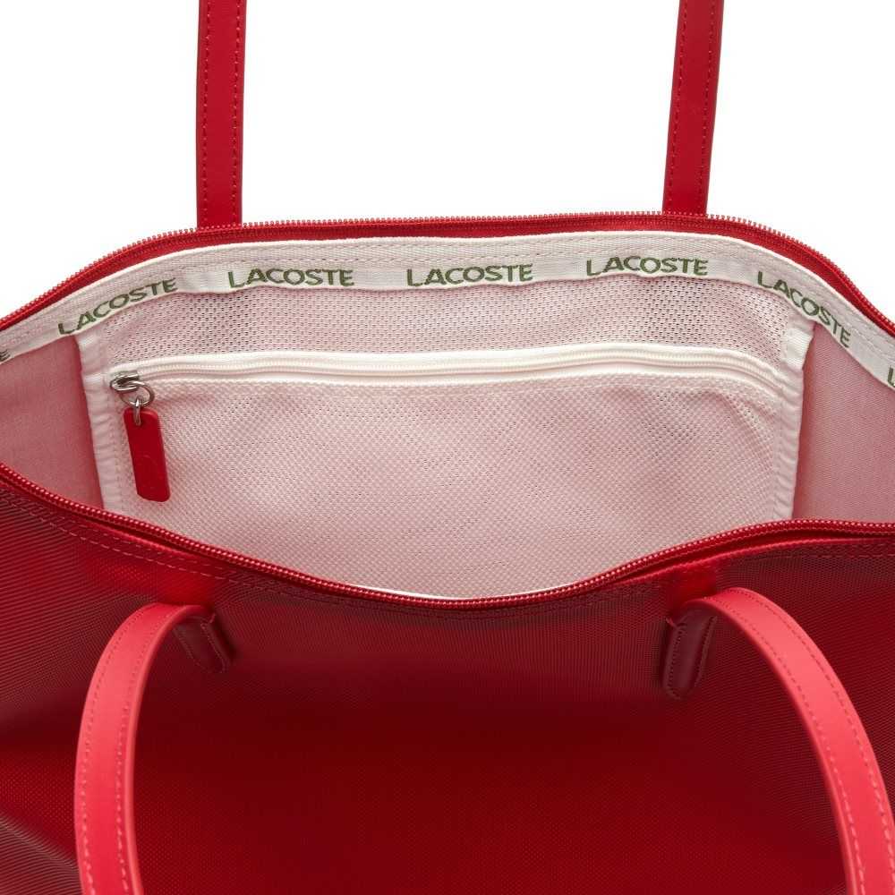 Lacoste L.12.12 Concept Vertical Zip Tote Rosa | FGMPE-0562