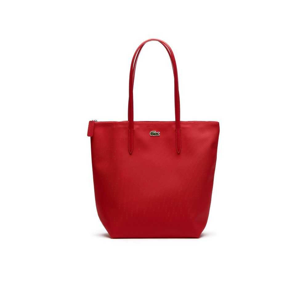 Lacoste L.12.12 Concept Vertical Zip Tote Rosa | FGMPE-0562