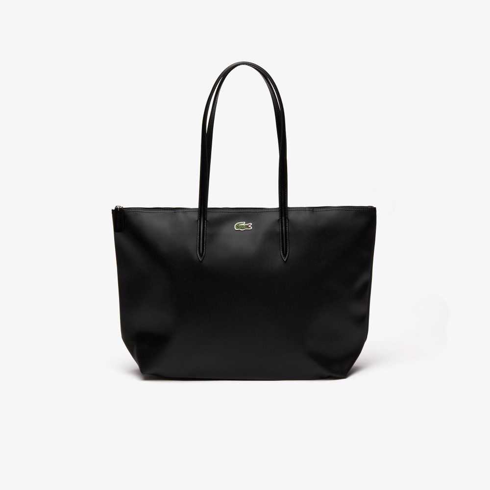 Lacoste L.12.12 Concept Zip Tote Svarta | YGICH-3207