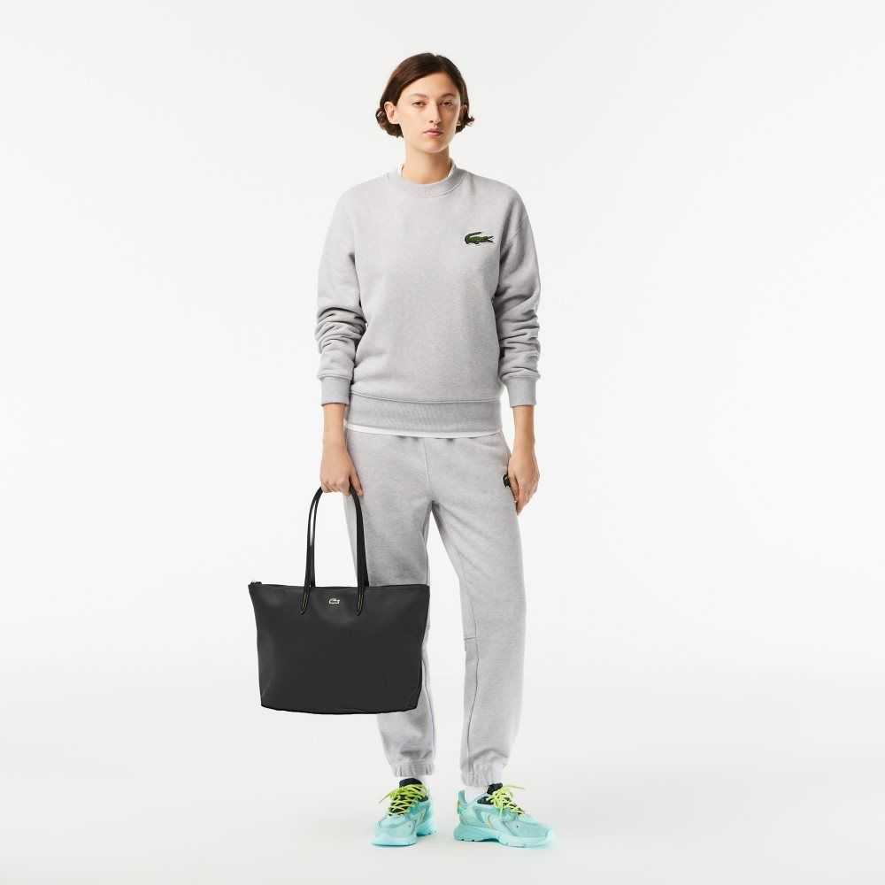 Lacoste L.12.12 Concept Zip Tote Svarta | YGICH-3207