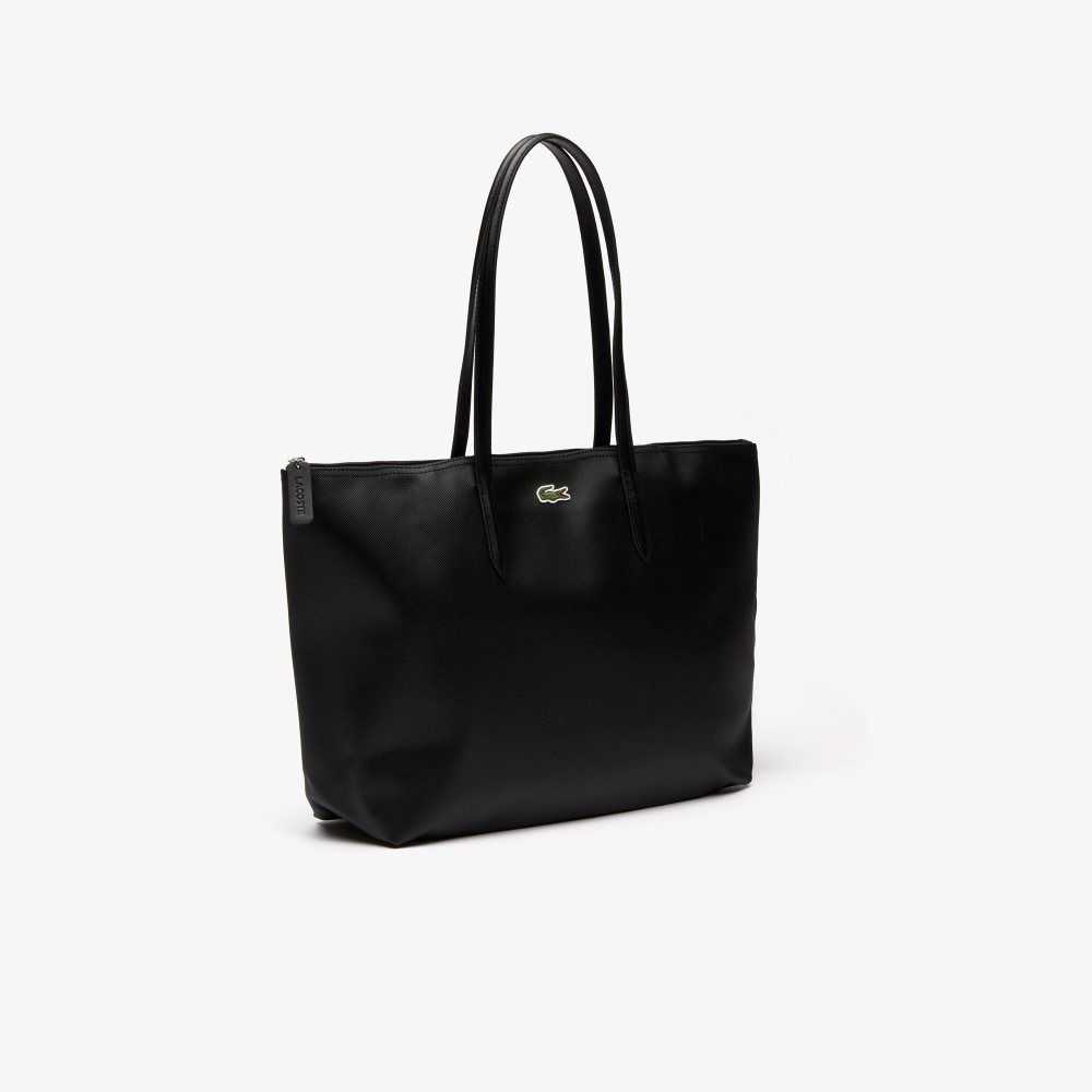 Lacoste L.12.12 Concept Zip Tote Svarta | YGICH-3207