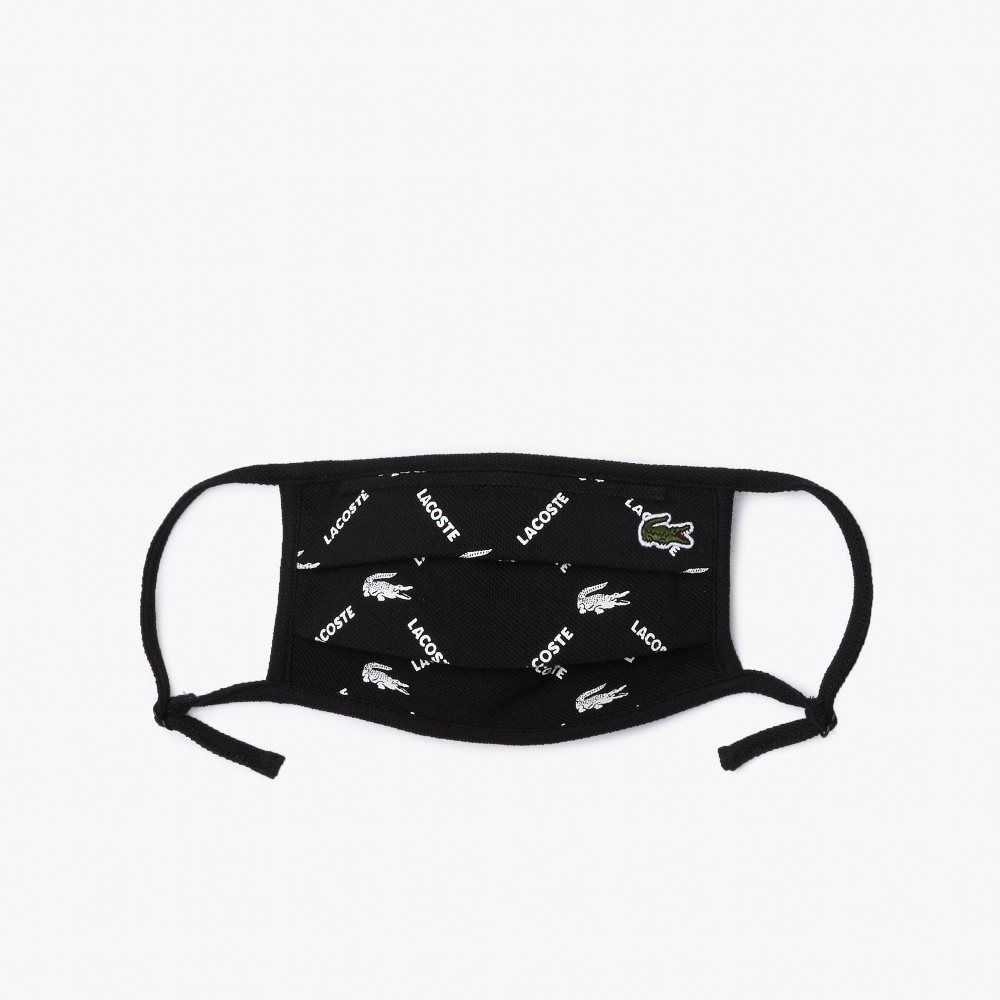 Lacoste L.12.12 Face Protection Adjustable Masks 3-Pack Svarta Vita Svarta Gröna Vita | BDSOQ-2679