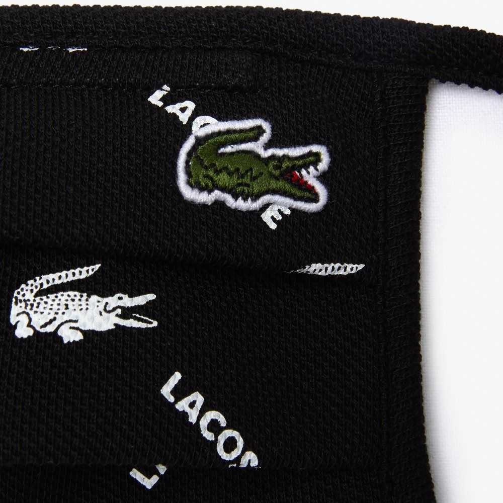 Lacoste L.12.12 Face Protection Adjustable Masks 3-Pack Svarta Vita Svarta Gröna Vita | BDSOQ-2679