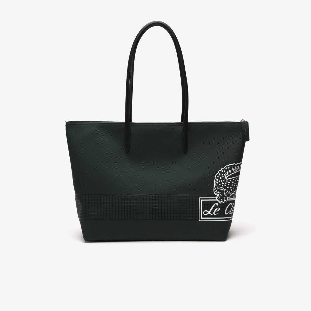 Lacoste L.12.12 Large Contrast Print Tote Olika Färger | JTZNV-4361