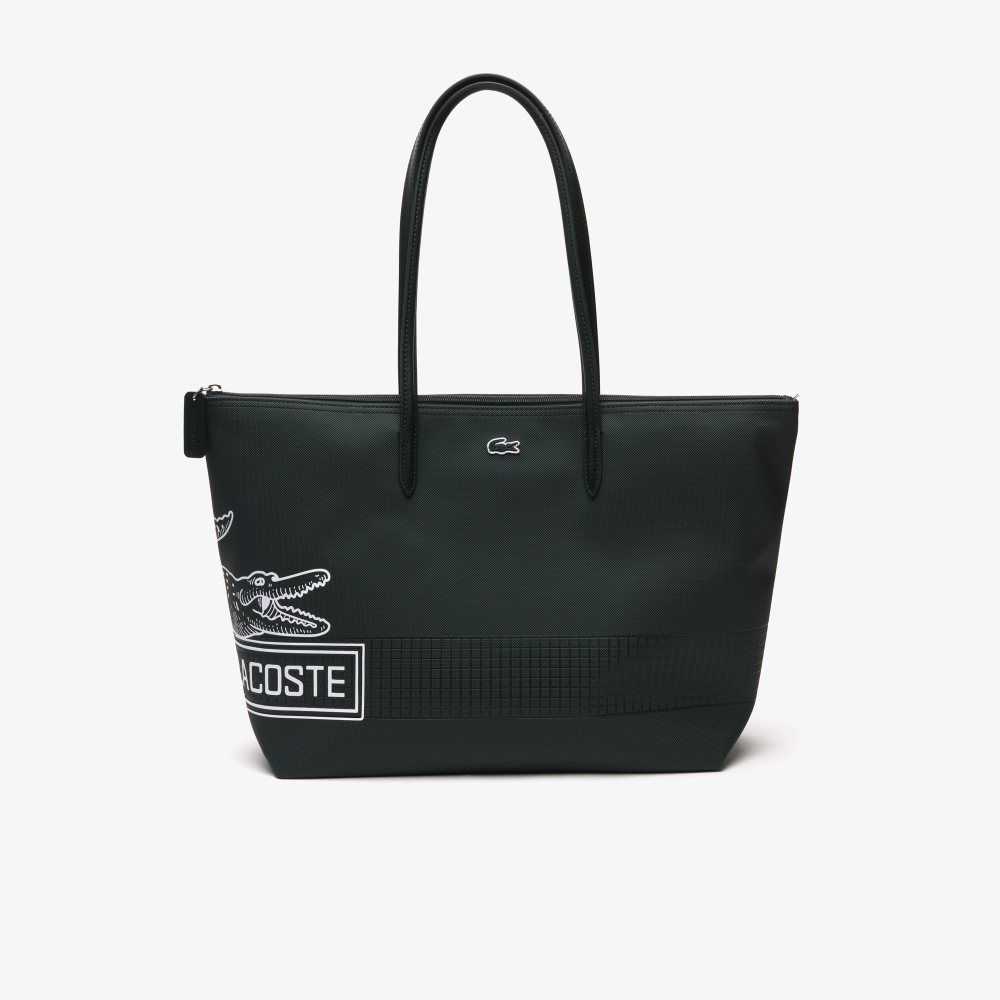 Lacoste L.12.12 Large Contrast Print Tote Olika Färger | JTZNV-4361