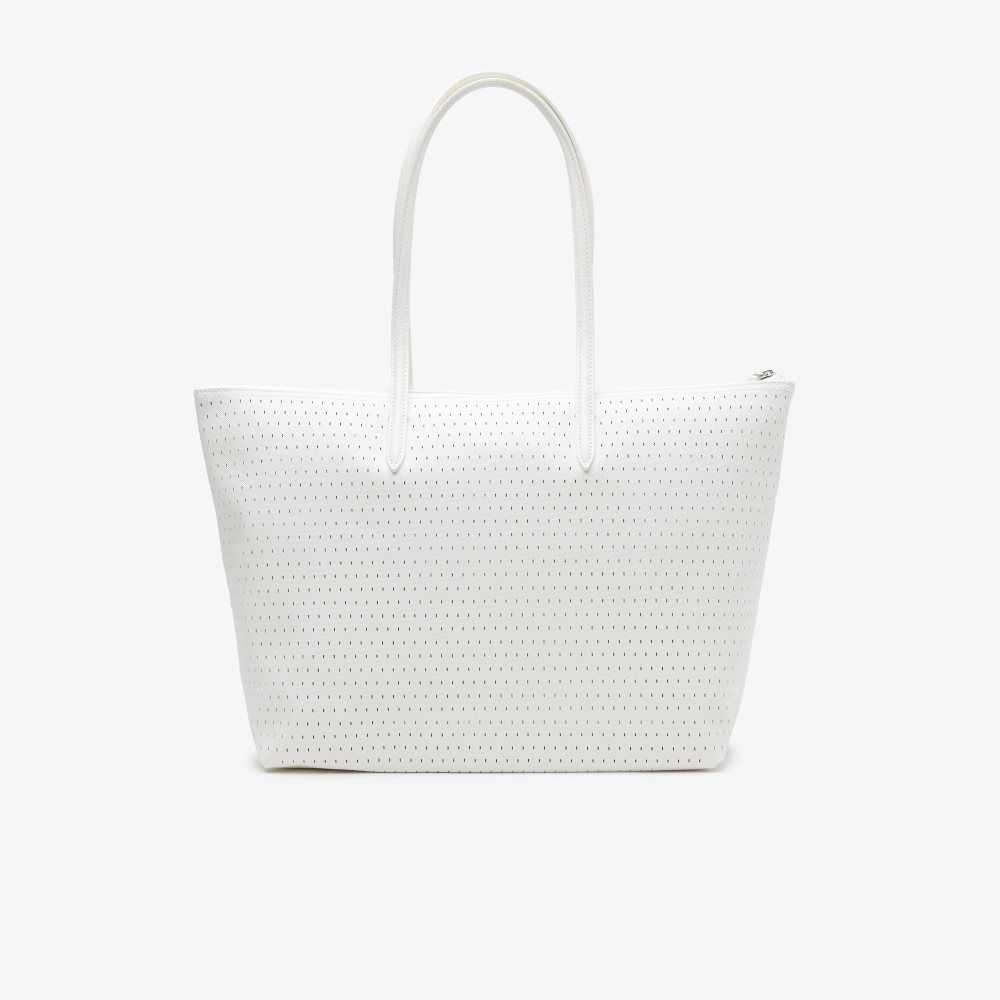 Lacoste L.12.12 Large Perforated Tote Olika Färger | SYAKZ-3019