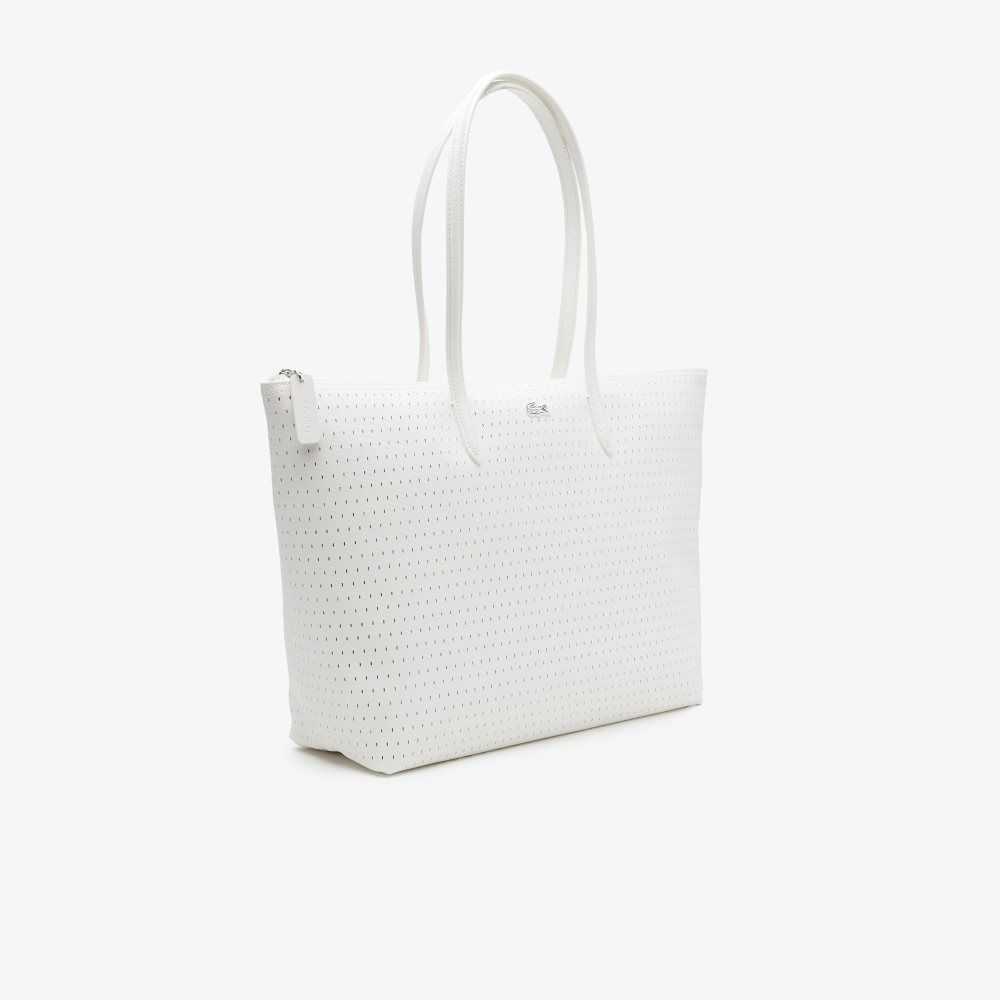 Lacoste L.12.12 Large Perforated Tote Olika Färger | SYAKZ-3019