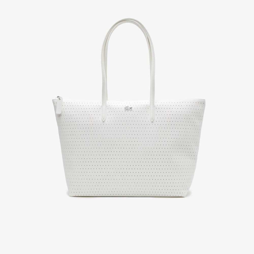 Lacoste L.12.12 Large Perforated Tote Olika Färger | SYAKZ-3019