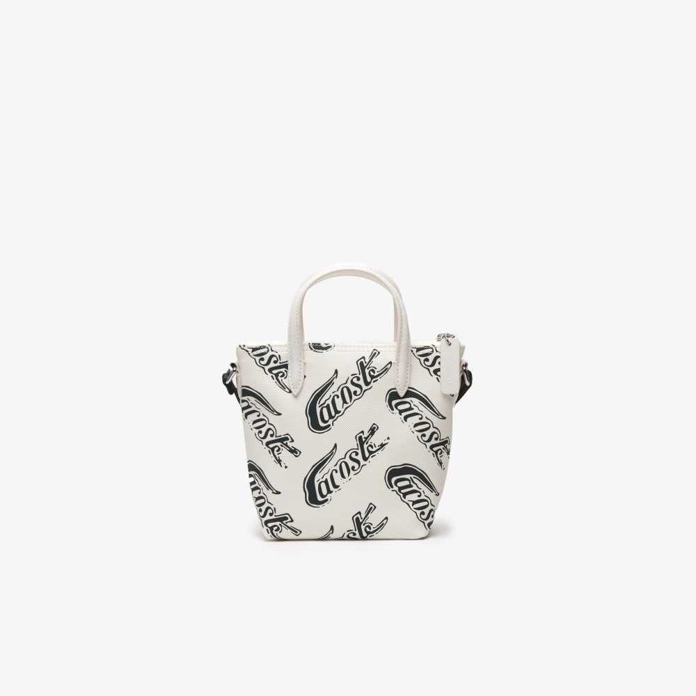 Lacoste L.12.12 Logo Print Tote - Small Olika Färger | TYMES-0597