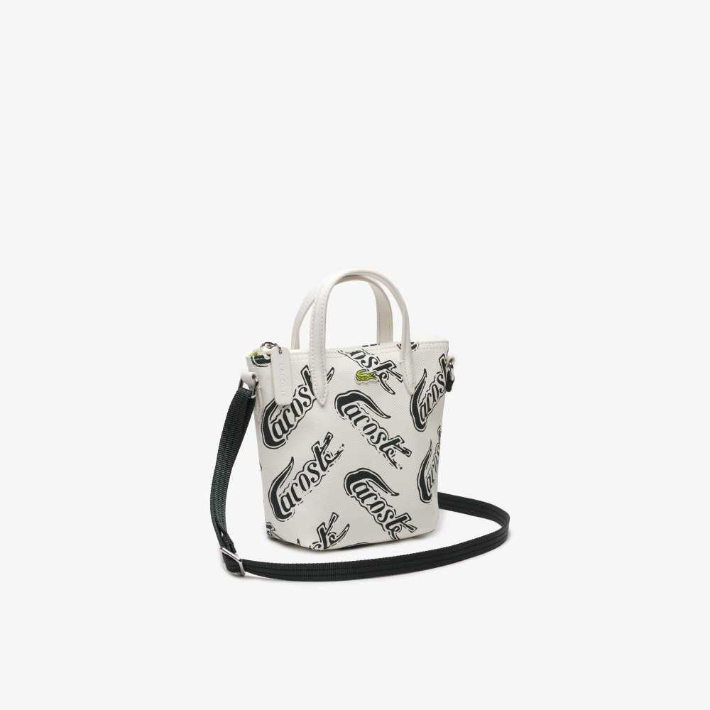 Lacoste L.12.12 Logo Print Tote - Small Olika Färger | TYMES-0597