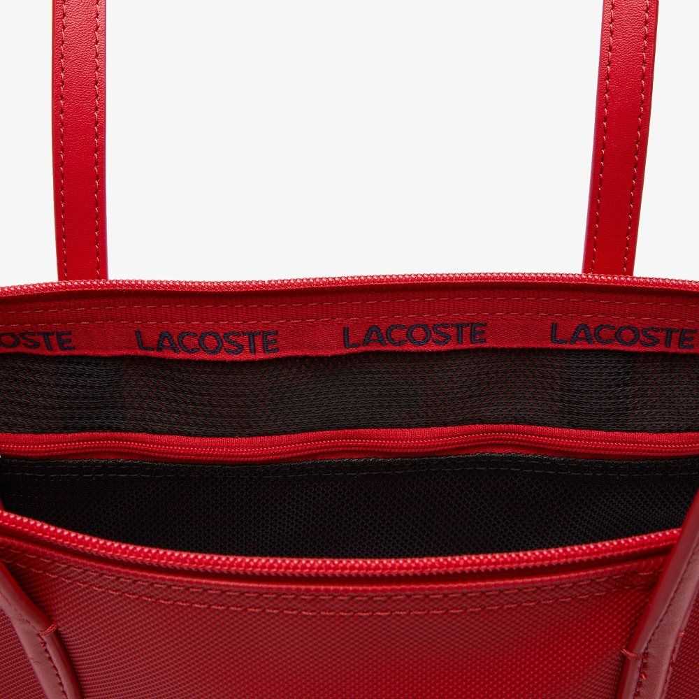 Lacoste Large Colored Crocodiles Canvas Shopper Olika Färger | KZWVY-7901