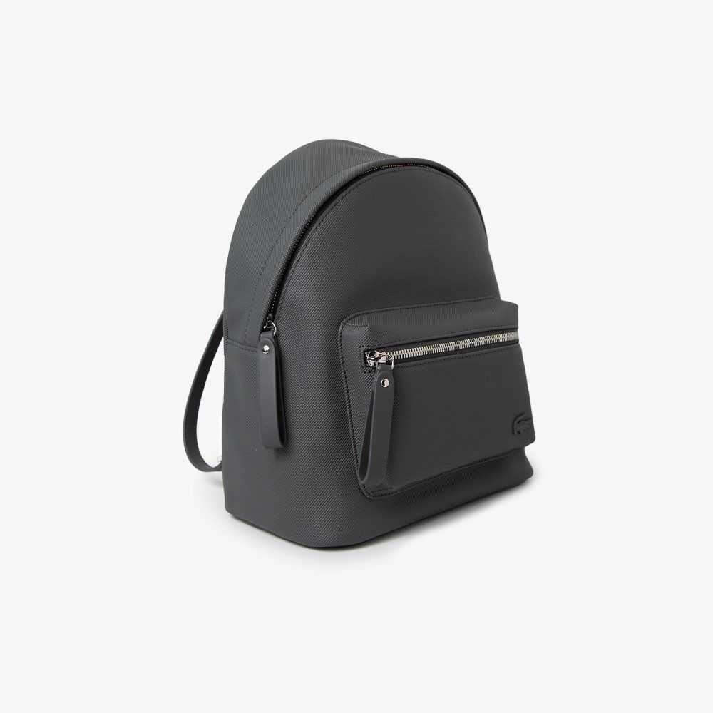 Lacoste Large Front Pocket Backpack Mörkgrå | LWKGD-1354