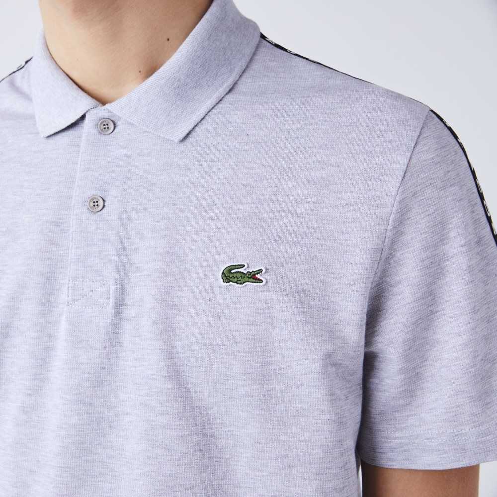 Lacoste Lettered Band Ultra-Lätta Bomull Grå | MKXRD-7420