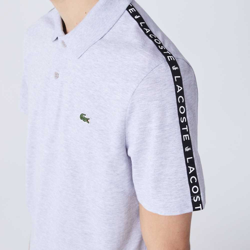 Lacoste Lettered Band Ultra-Lätta Bomull Grå | MKXRD-7420