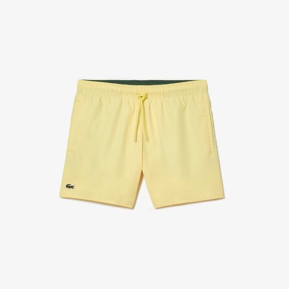 Lacoste Light Quick-Dry Swim Gula Gröna | KAOQU-3869