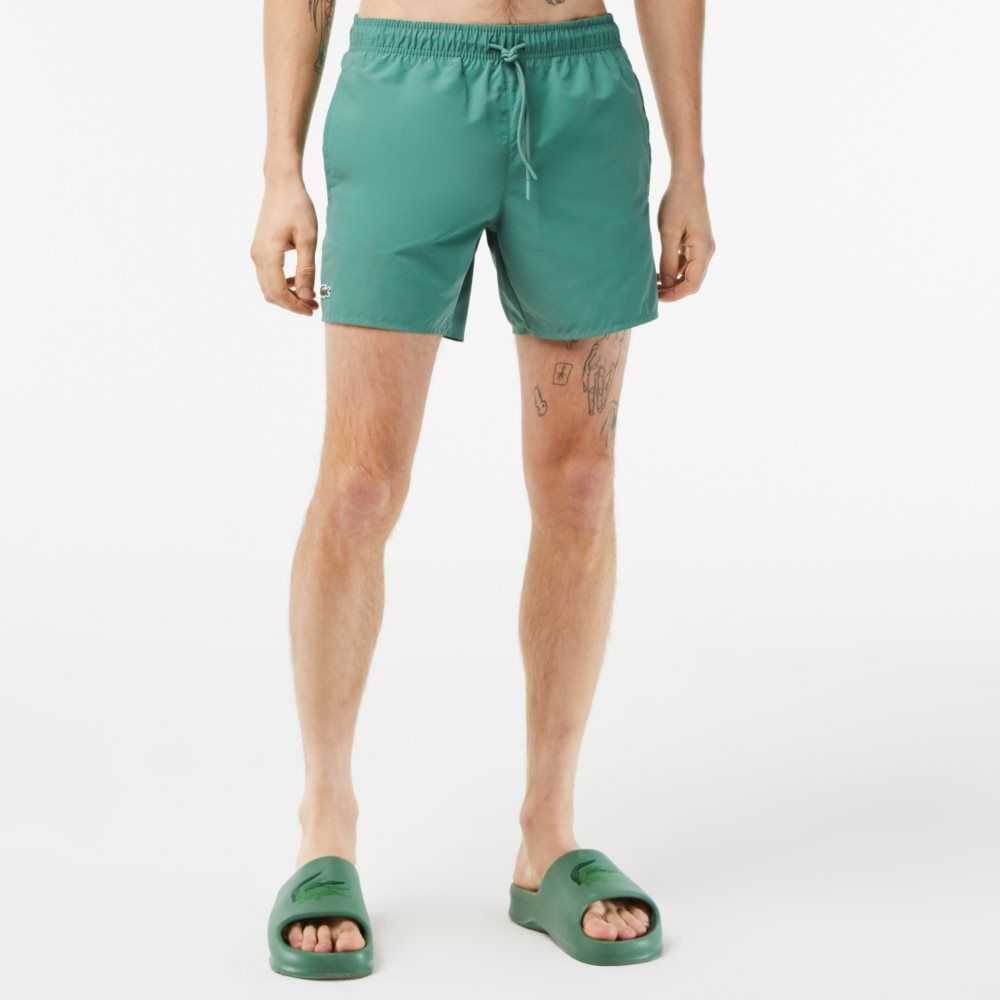 Lacoste Light Quick-Dry Swim Khaki Gröna Gröna | DYOLT-9508