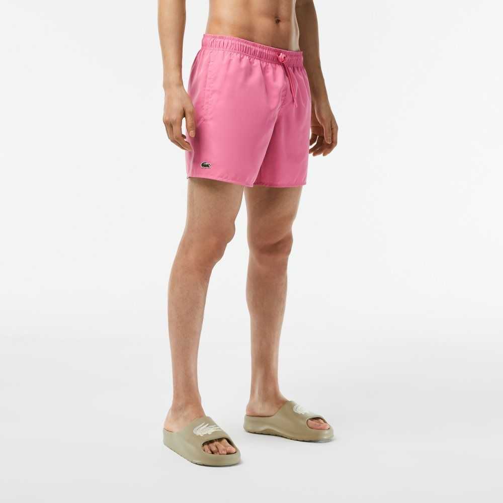 Lacoste Light Quick-Dry Swim Rosa Gröna | VOYDX-7385