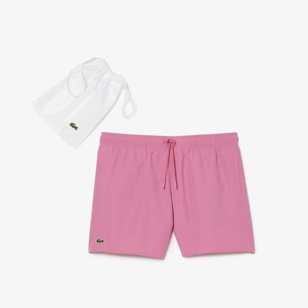 Lacoste Light Quick-Dry Swim Rosa Gröna | VOYDX-7385