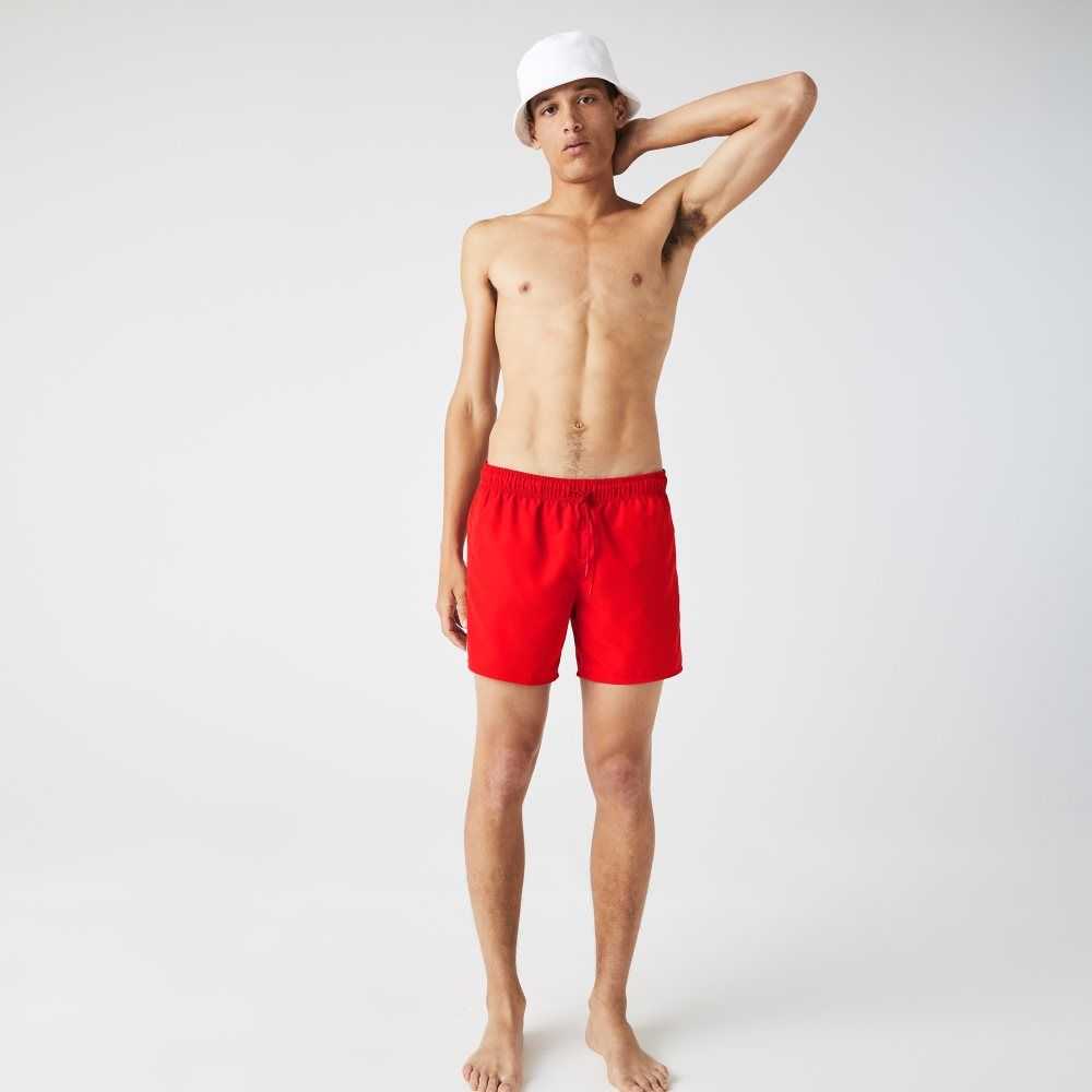 Lacoste Light Quick-Dry Swim Röda Marinblå Blå | JWMZL-3067