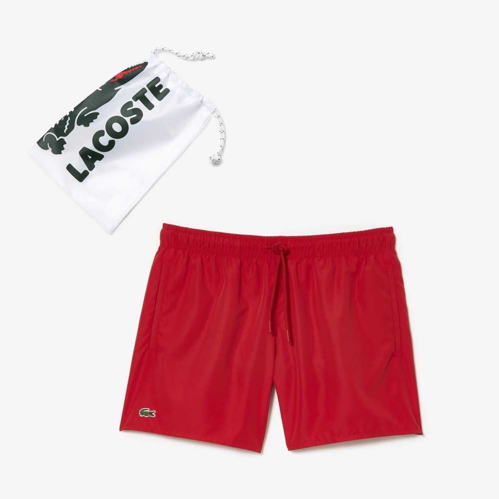 Lacoste Light Quick-Dry Swim Röda Marinblå Blå | JWMZL-3067