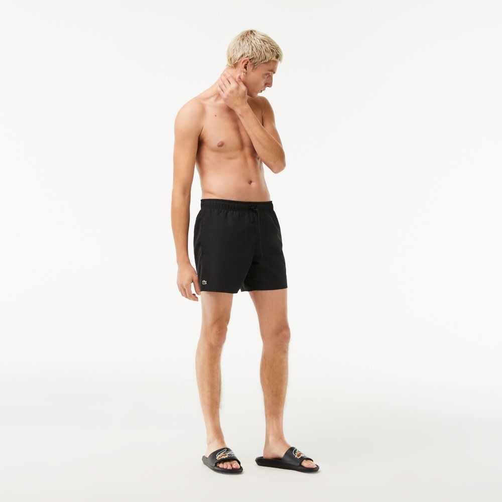 Lacoste Light Quick-Dry Swim Svarta Gröna | GTZUS-3094