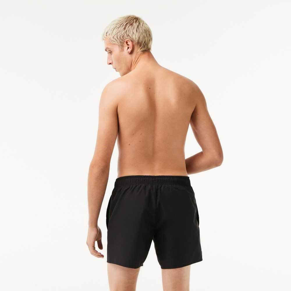 Lacoste Light Quick-Dry Swim Svarta Gröna | GTZUS-3094