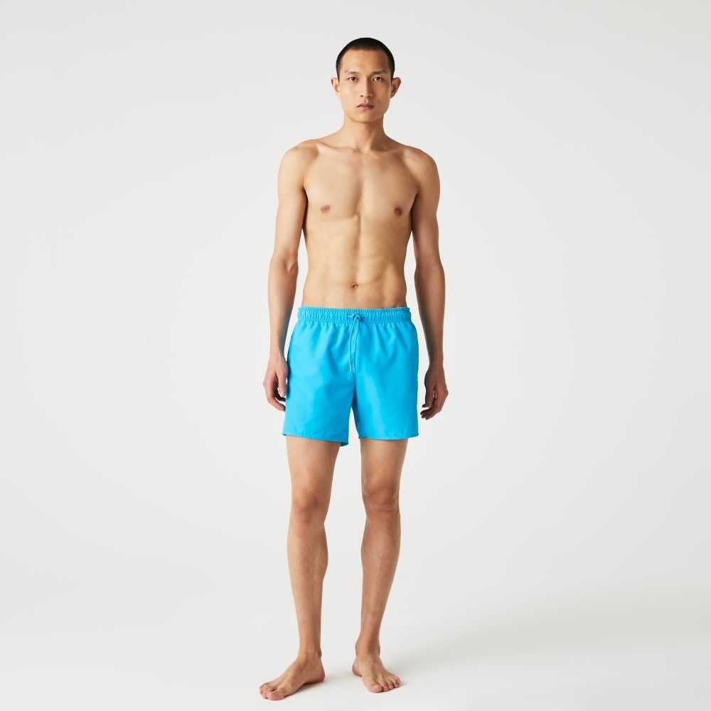 Lacoste Light Quick-Dry Swim Turkos Marinblå Blå | RZGTB-2036