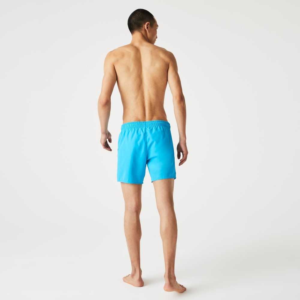 Lacoste Light Quick-Dry Swim Turkos Marinblå Blå | RZGTB-2036