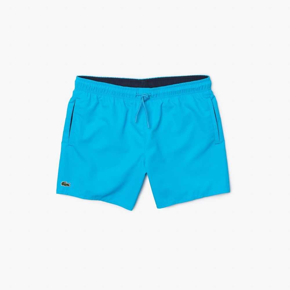 Lacoste Light Quick-Dry Swim Turkos Marinblå Blå | RZGTB-2036