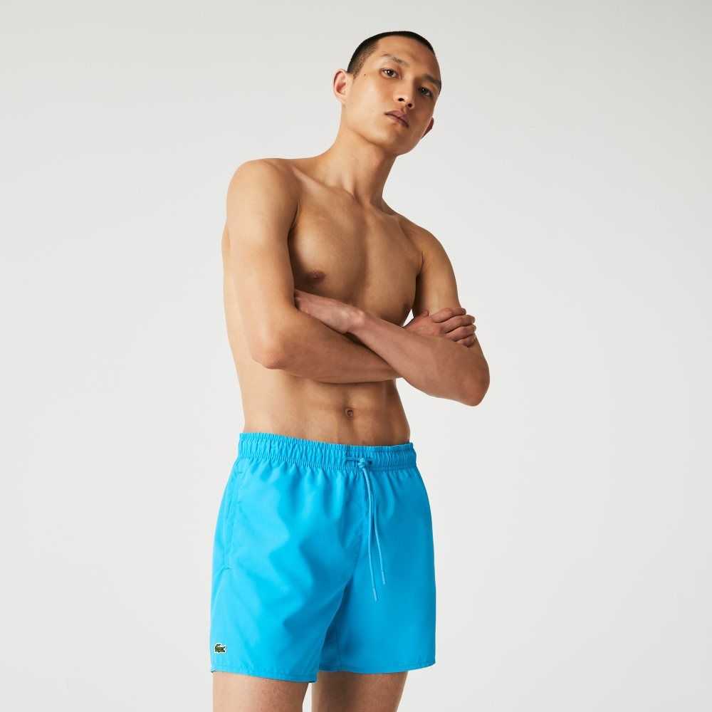 Lacoste Light Quick-Dry Swim Turkos Marinblå Blå | RZGTB-2036