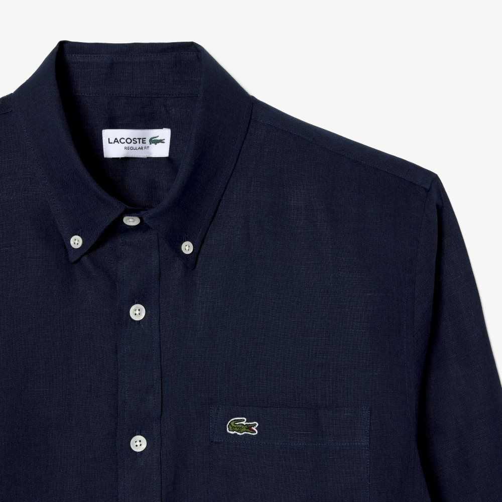 Lacoste Linen Marinblå Blå | BKLYF-6785