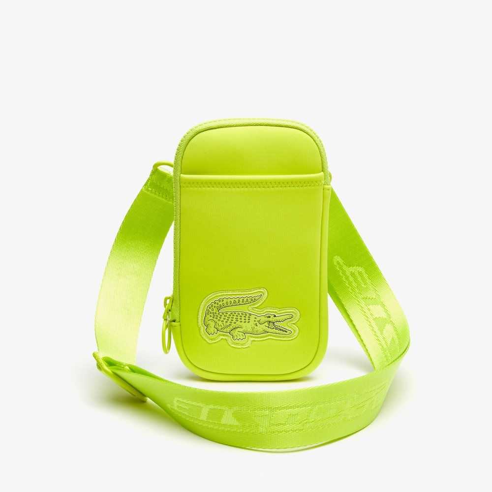 Lacoste Logo Rem Smartphone Holder Ljusgröna | JLEWT-6421