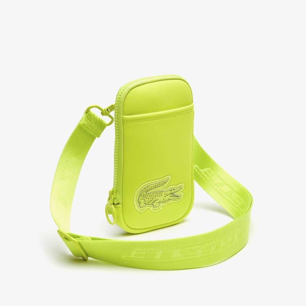 Lacoste Logo Rem Smartphone Holder Ljusgröna | JLEWT-6421