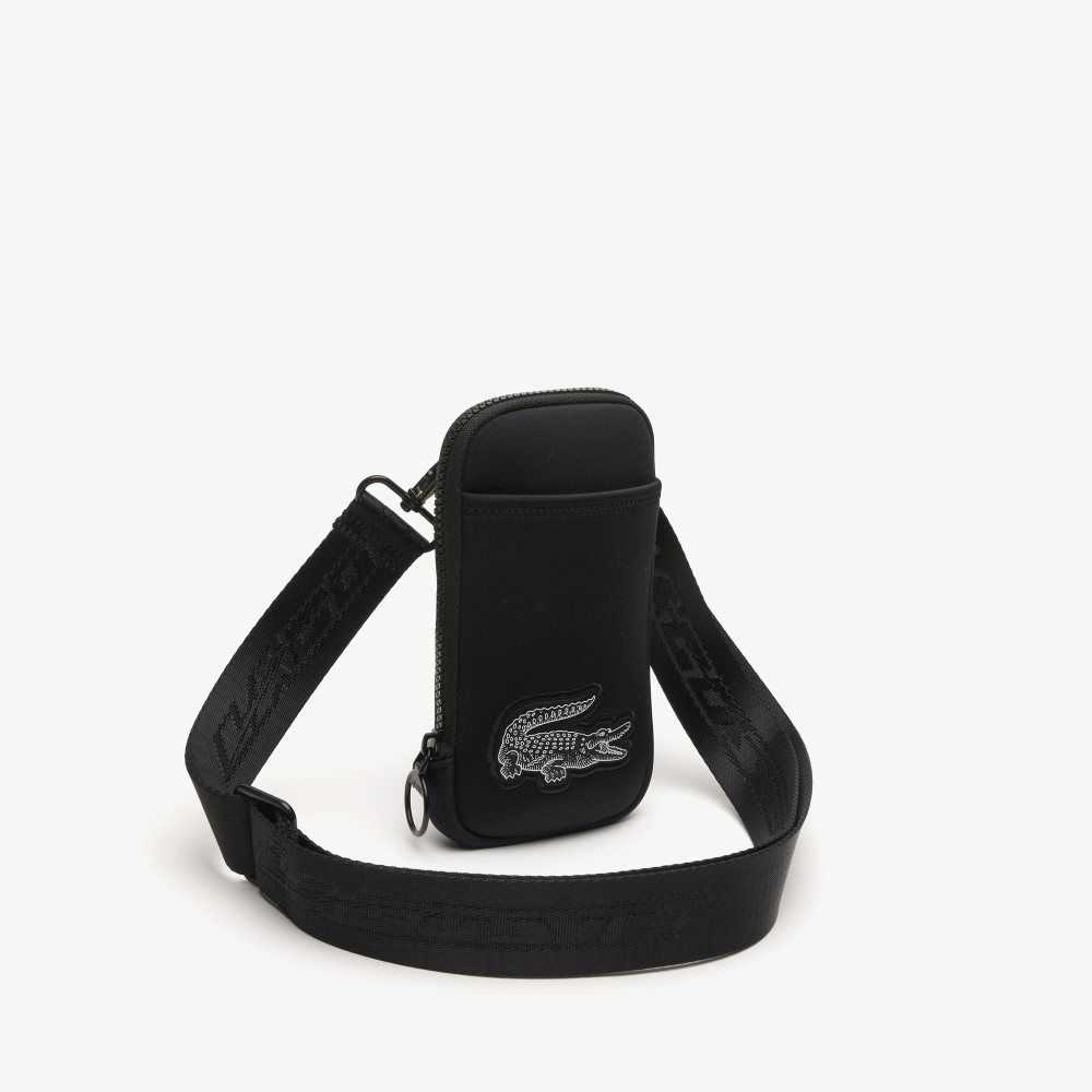 Lacoste Logo Rem Smartphone Holder Svarta | FALJK-2657