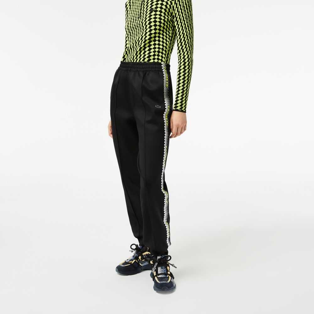 Lacoste Logo Stripe Track Pants Svarta | ZKYBQ-0259