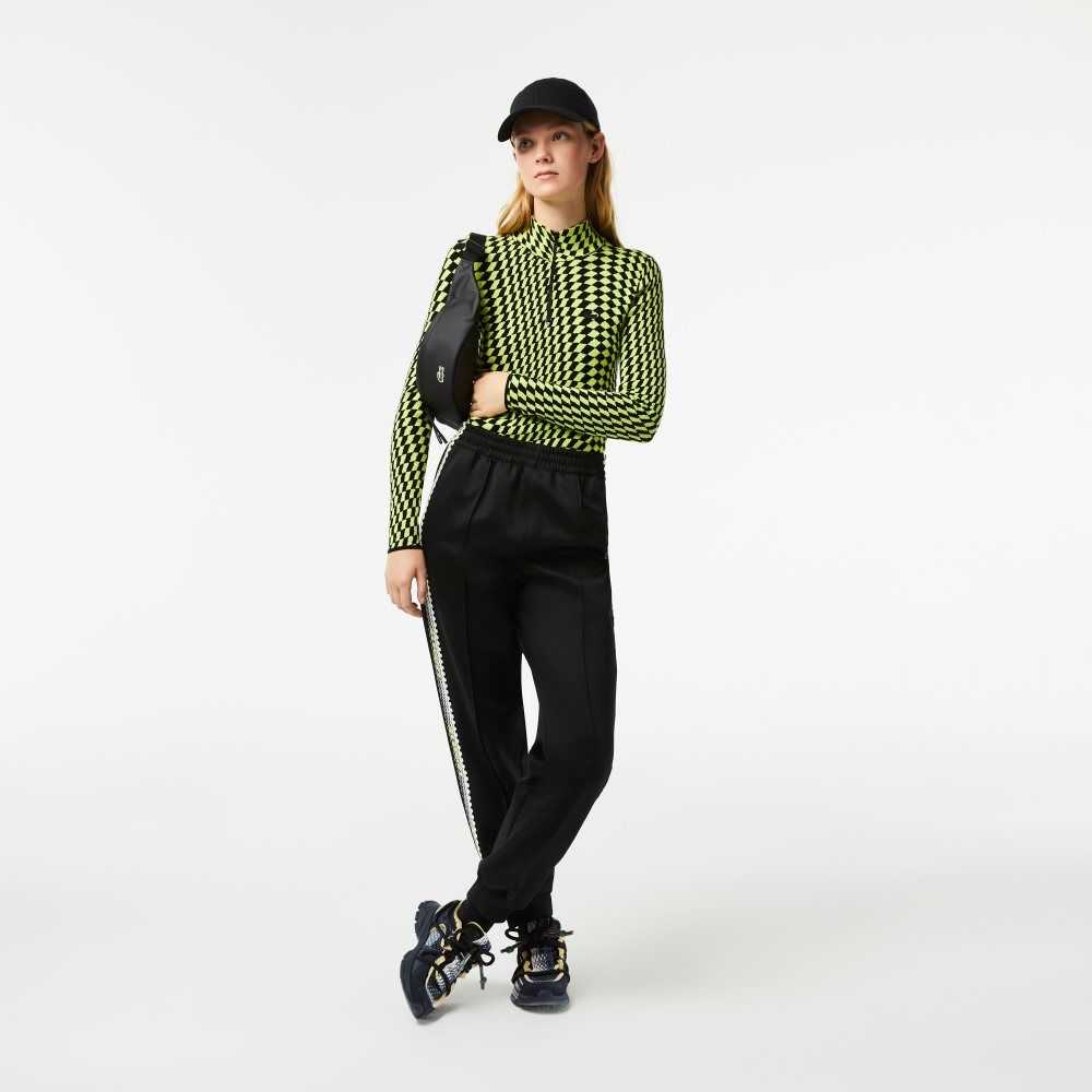 Lacoste Logo Stripe Track Pants Svarta | ZKYBQ-0259