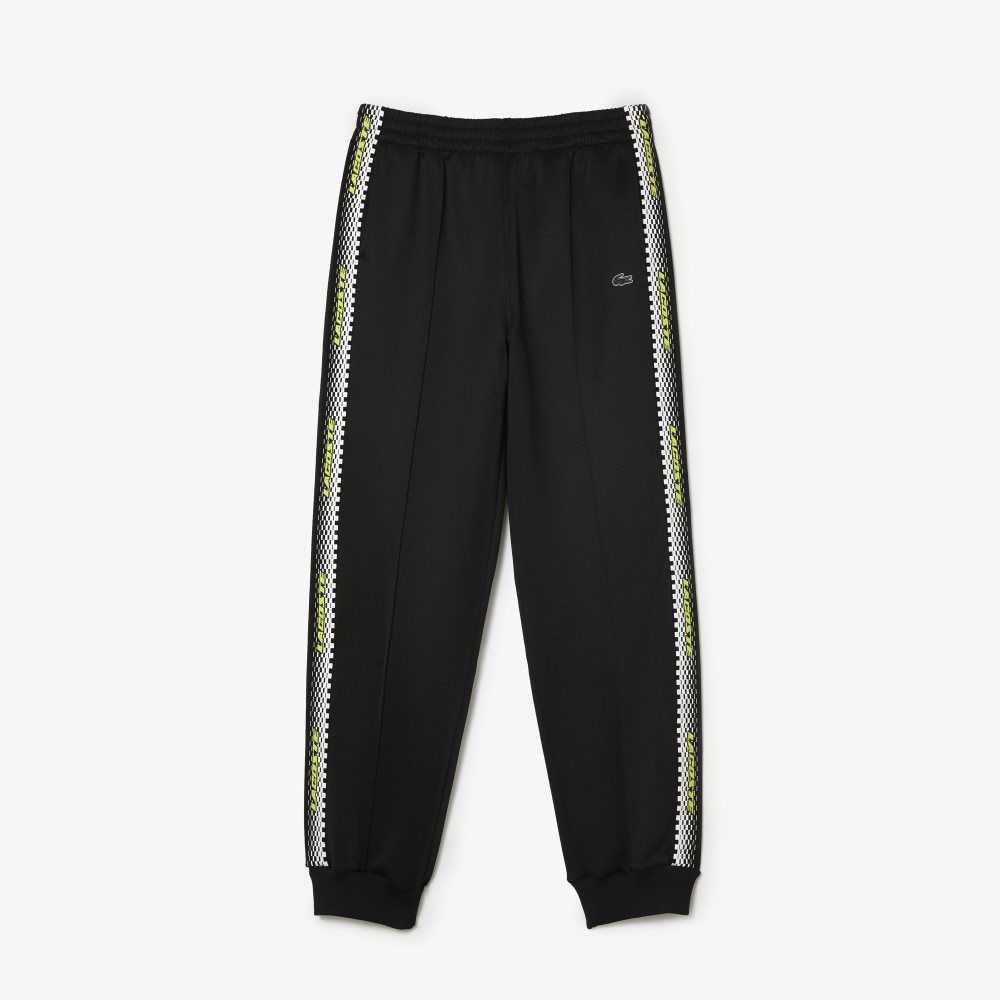 Lacoste Logo Stripe Track Pants Svarta | ZKYBQ-0259