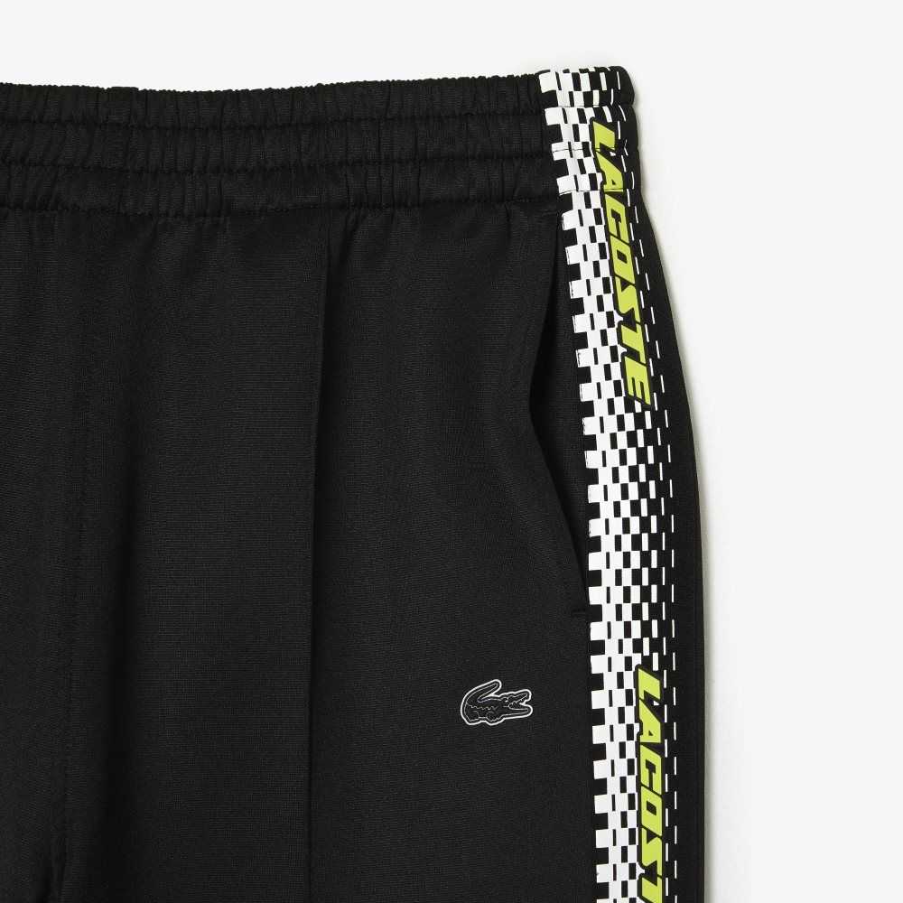 Lacoste Logo Stripe Track Pants Svarta | ZKYBQ-0259