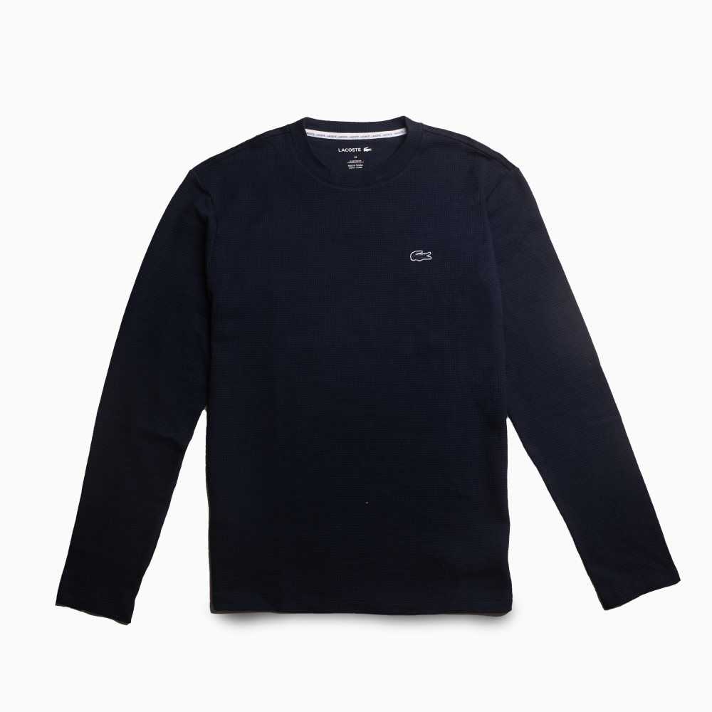 Lacoste Long Sleeve Lounge Marinblå Blå | YOBVK-9214